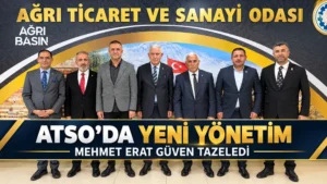 Ağrı ATSO’da Mehmet Erat İkinci Kez Başkan Seçildi