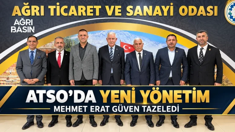 Ağrı ATSO’da Mehmet Erat İkinci Kez Başkan Seçildi