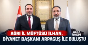 Ağrı İl Müftüsü İlhan, Diyanet Başkanı Arpaguş ile Buluştu