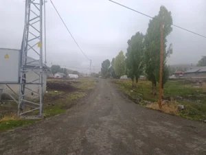 Eleşkirt Pirabat Köyünde 5 Bin Metrekarelik Yol Yenilendi