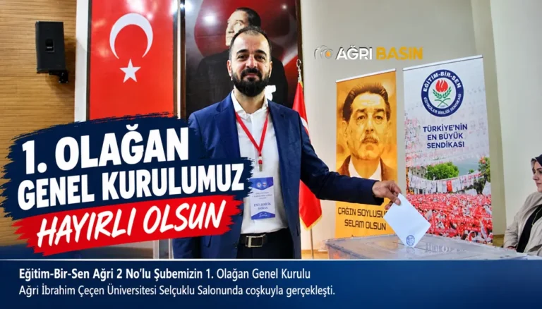 Eğitim-Bir-Sen Ağrı 2 No’lu Şube’de Enes Biricik dönemi