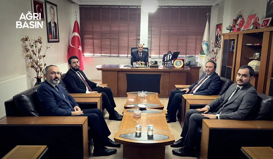 Ağrı İl Müftüsü İlhan’dan Hamur Belediye Başkanı Aslan’a Ziyaret