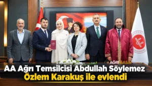 AA Ağrı Temsilcisi Abdullah Söylemez evlendi