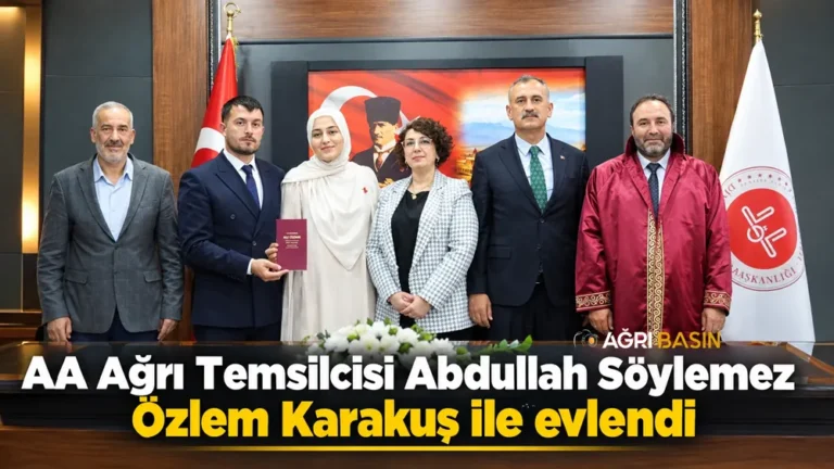 AA Ağrı Temsilcisi Abdullah Söylemez evlendi