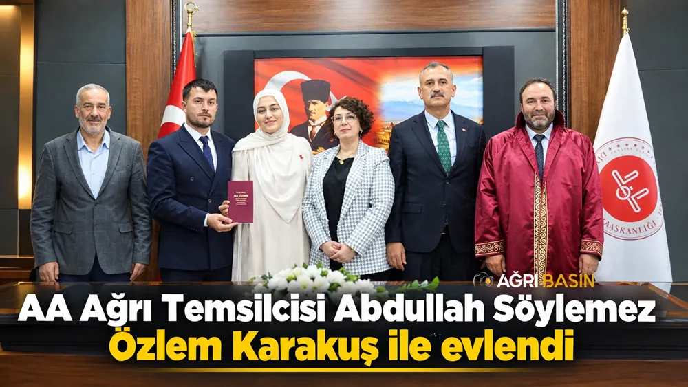 AA Ağrı Temsilcisi Abdullah Söylemez evlendi