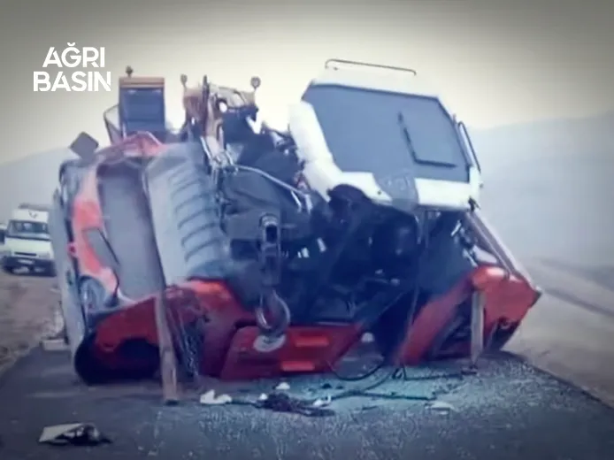 Ağrı’da Yol Çalışmasında Asfalt Silindiri Devrildi: 1 Yaralı