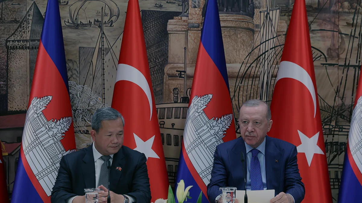 Cumhurbaşkanı Erdoğan ve Kamboçya Başbakanı Manet İstanbulda Görüştü