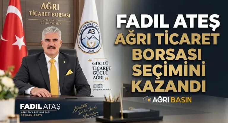 Ağrı Ticaret Borsası’nda Seçim Heyecanı: Kazanan Fadıl Ateş