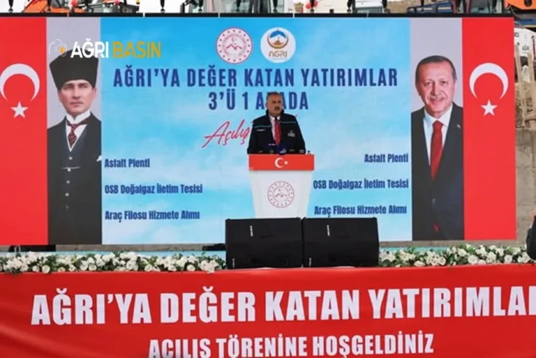 Ağrı’da 1 milyar liralık 3 yatırım hizmete açıldı
