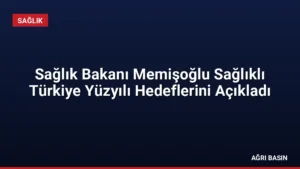 Sağlık Bakanı Memişoğlu Sağlıklı Türkiye Yüzyılı Hedeflerini Açıkladı