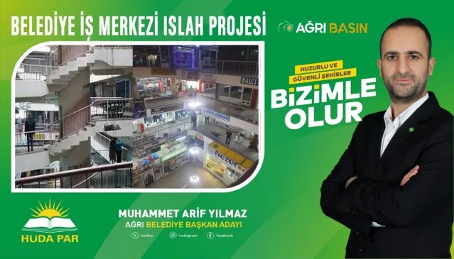 Ağrı Belediye Başkan Adayı Muhammet Arif Yılmaz Projelerini Tanıttı