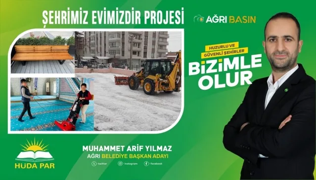 Ağrı Belediye Başkan Adayı Muhammet Arif Yılmaz Projelerini Tanıttı