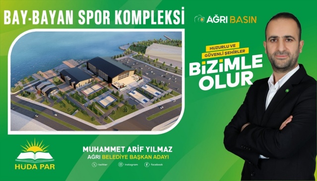 Ağrı Belediye Başkan Adayı Muhammet Arif Yılmaz Projelerini Tanıttı