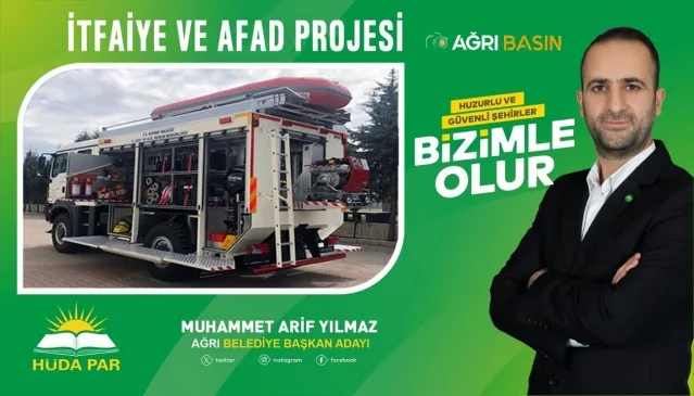 Ağrı Belediye Başkan Adayı Muhammet Arif Yılmaz Projelerini Tanıttı
