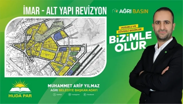 Ağrı Belediye Başkan Adayı Muhammet Arif Yılmaz Projelerini Tanıttı