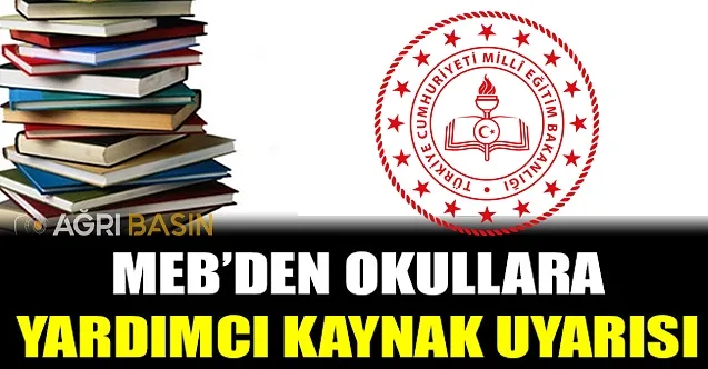 MEB okullara yardımcı kaynak uyarısı yaptı