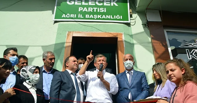 Gelecek Partisi Genel Başkanı Ahmet Davutoğlu Ağrı’da konuştu