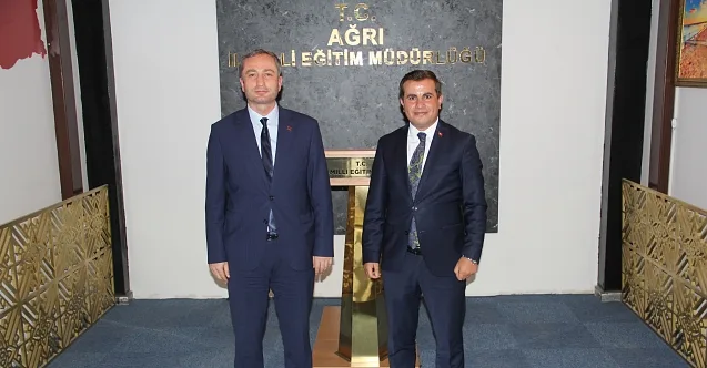Taşlıçay Kaymakamından Milli Eğitim Müdürü Kökrek’e Ziyaret