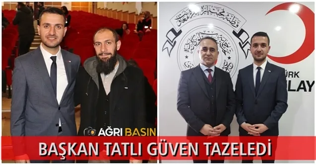 Orhan Tatlı Kızılay Ağrı Şube Başkanı olarak güven tazeledi