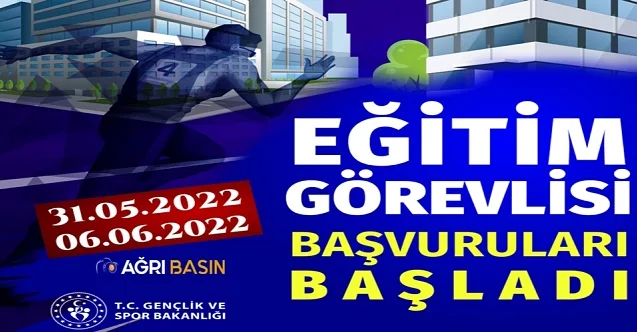 Ağrı Gençlik ve Spor İl Müdürlüğü Eğitim görevlisi Alıyor