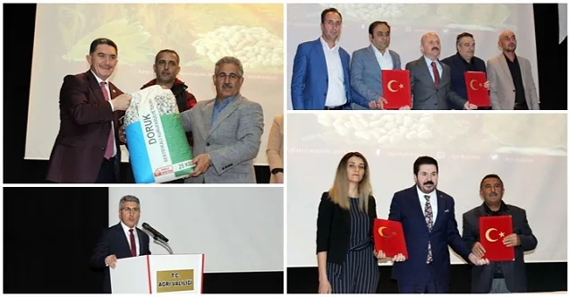 Ağrı’da ‘Sözleşmeli Tarım Lansmanı ve Tohum Dağıtım’ töreni gerçekleştirildi