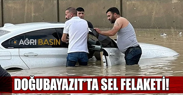 Doğubayazıt’ta Sel Felakati! Çok sayıda ev ve araçlar zarar gördü