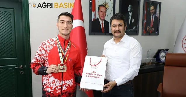İsmail Çalgan Balkan Şampiyonu Ali Demir’i Tebrik Etti