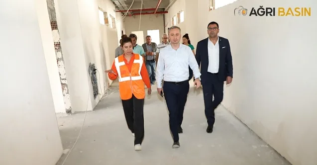 Hasan Kökrek Doğubayazıt’ta yapımı devam eden okul inşaatlarını inceledi