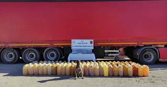 Ağrı’da durdurulan tırda gümrük kaçağı akaryakıt ele geçirildi