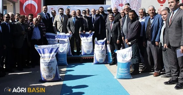Ağrı’da Çiftçilere 530 ton buğday tohumu dağıtımı gerçekleştirildi