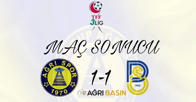 BC Group Ağrı 1970 Spor – Belediye Derincespor 1-1