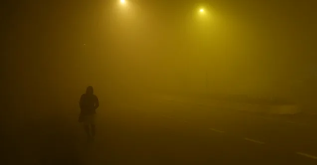 Ağrı’da Yoğun Sis Vatandaşa Zorluk Yaşattı