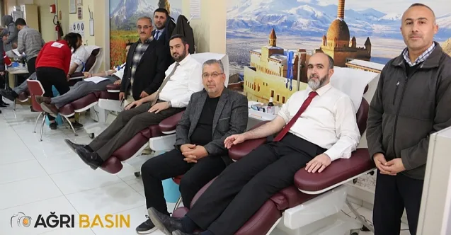 Ağrı Müftülüğünden Türk Kızılay’a Kan Bağışı