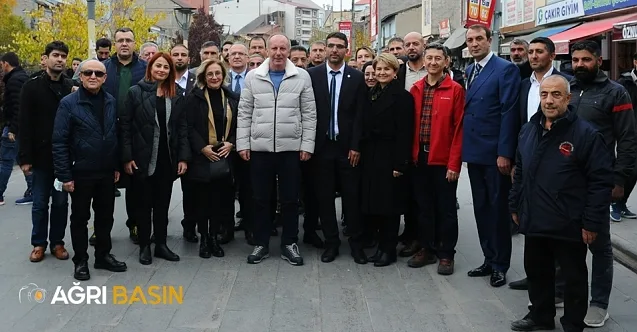 Muharrem İnce Ağrı’da esnaf ziyareti yaptı