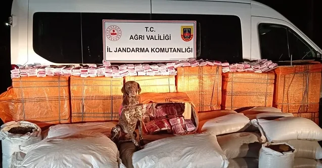 Ağrı’da Minibüsün İçine Gizlenmiş Kaçak Çay ve Tohum Yakalandı