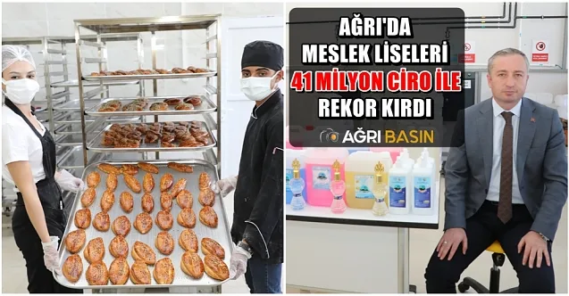 Ağrı’da meslek liseleri ülke ekonomisine kattığı 41 milyon lira ile rekor kırdı