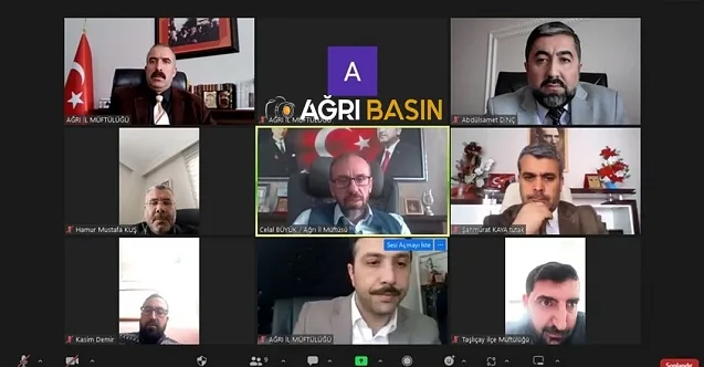 Ağrı Müftülüğünden Çevrim İçi Deprem Toplantısı