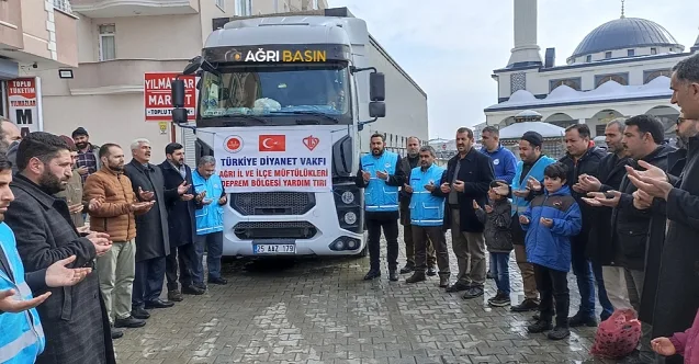 Ağrı Müftülüğü 11. Yardım Tırını Afet Bölgesine Gönderdi