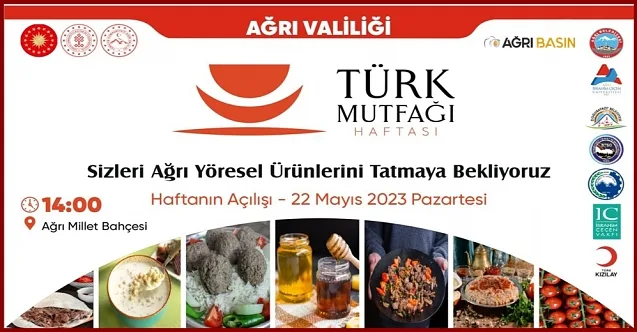 Türk Mutfağı Haftası, Ağrı’da Yöresel İkramlarla Başlayacak