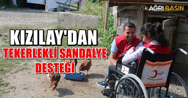 Kızılay Ağrı Şubesinden Tekerlekli Sandalya Desteği