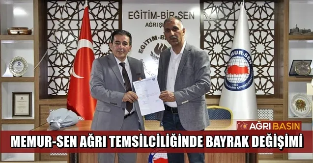 Memur-Sen Ağrı İl Temsilcisi Fevzi Mağal görevi devraldı