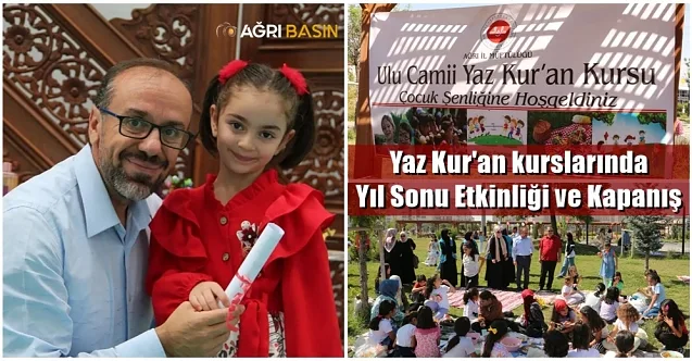 Ağrı’da Yaz Kur’an kurslarında Yıl Sonu Etkinliği ve Kapanış