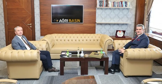 Ağrı’da Başsavcı ile Milli Eğitim Müdürü arasında nezaket ziyareti