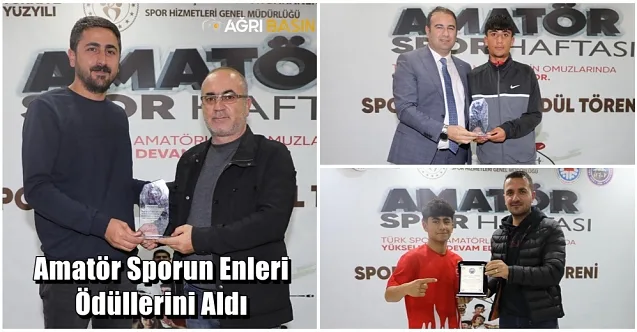 Ağrı’da Amatör Sporun Enleri Ödül Töreni Gerçekleştirildi