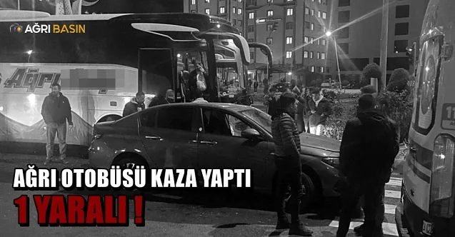 Ağrı-Antalya seferini yapan otobüs kaza yaptı! 1 Yaralı