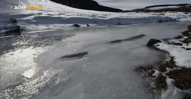 Doğu Anadolu’da Soğuk Hava Erzurum, Ardahan, Ağrı, Kars, Iğdır Buzla Kaplandı