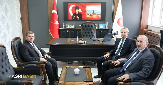 Ağrı Milli Eğitim Müdürü Kökrek’ten Müftü Şafak’a hayırlı olsun ziyareti