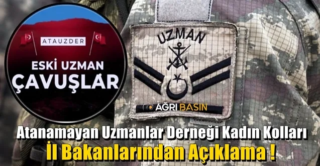 Atanamayan Uzmanlar Derneği Kadın Kolları İl Başkanlarından Açıklama!
