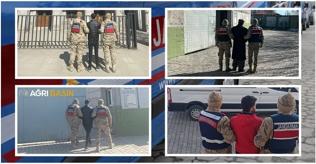 Ağrı’da 4 Firari Şahıs yakalanarak cezaevine gönderildi