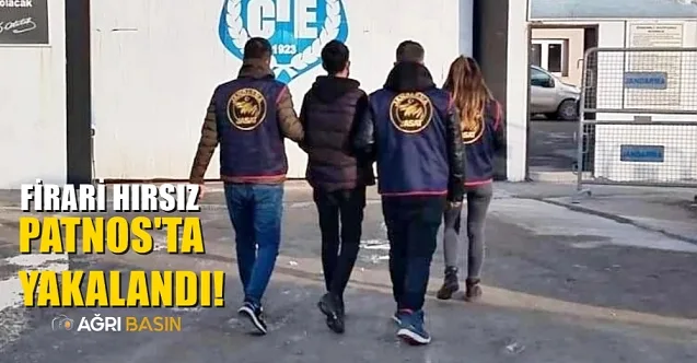 Ağrı’da Firari Hırsız Patnos ilçesinde yakalandı